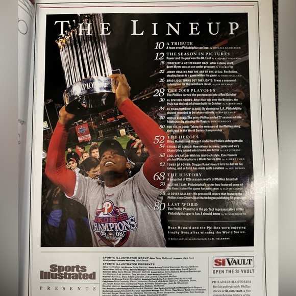 Philadelphia Phillies Sports Illustrated Edition 2008 - Picture 5 of 11
